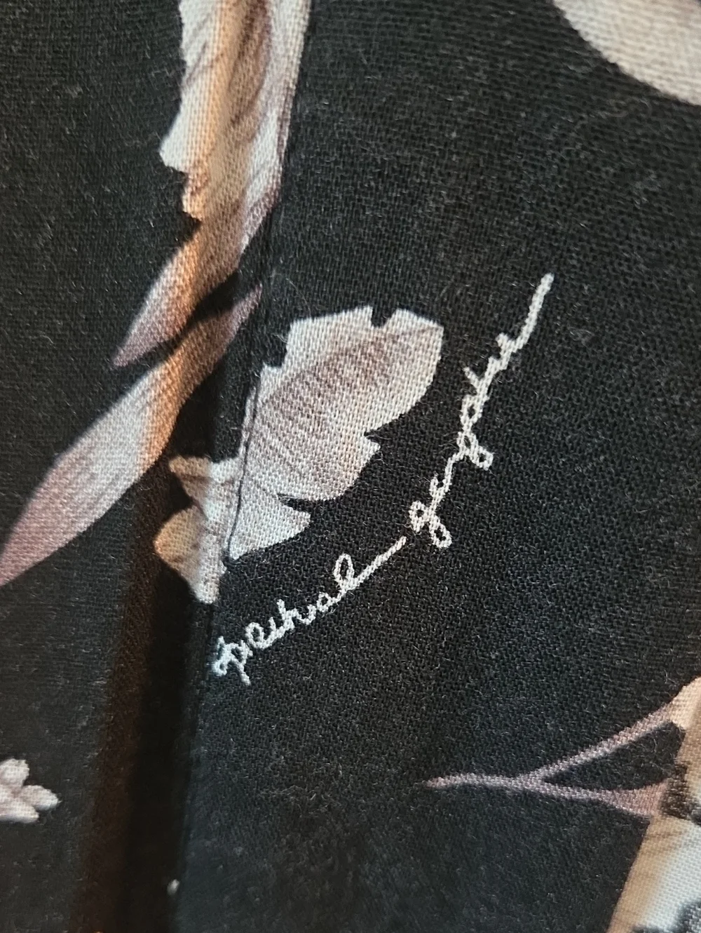 Spiritual Gangster Black Floral Tie-Front Robe - Picture 4 of 6